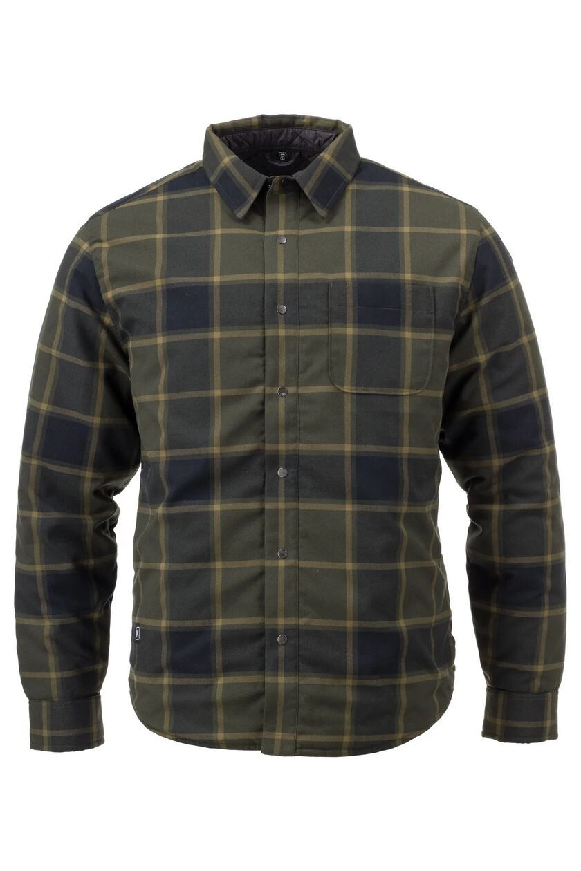 Sinclair Insulated Flannel, Color: Evergreen, Size: M