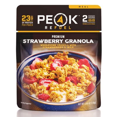 Strawberries &amp; Granola with Milk