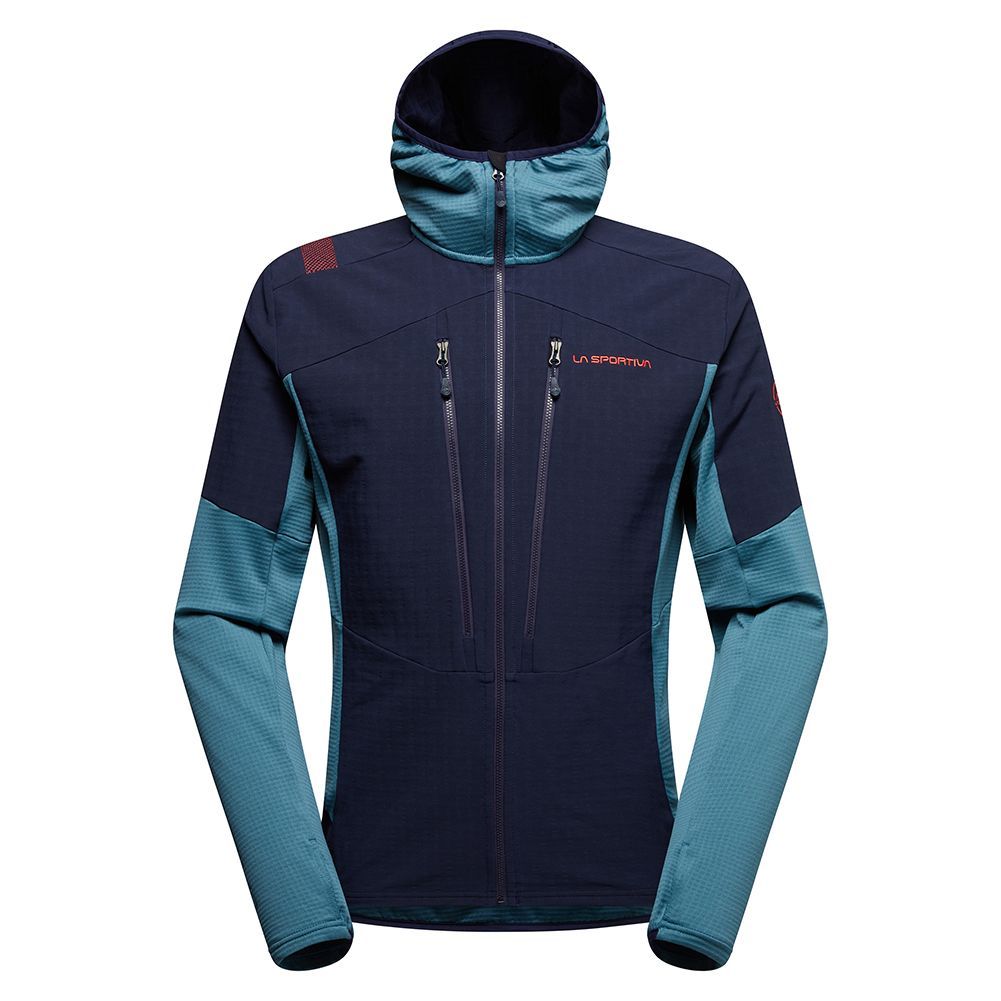 Men Sessioin Tech Hoody, Color: Deep Sea/Hurricane, Size: XL