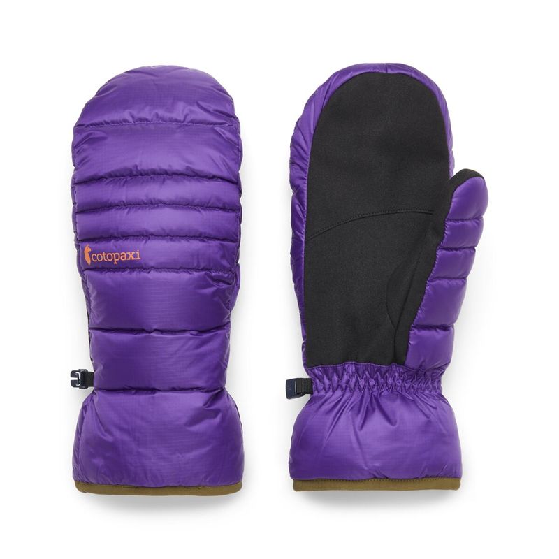 Down Mitten, Color: Black Violet, Size: XS