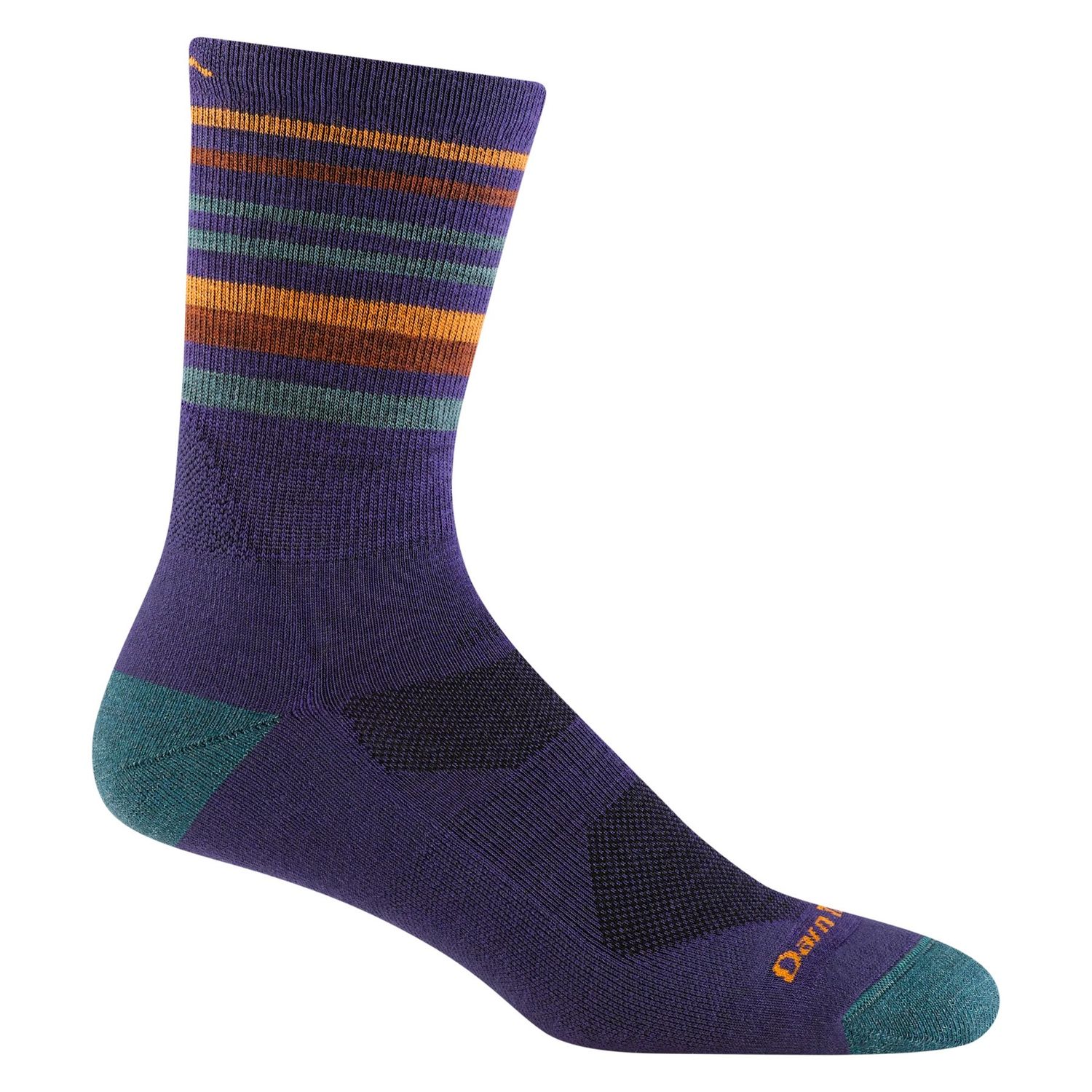 Men&#39;s Fastpack Micro Crew Lightweight Hiking Sock, Color: Blackberry, Size: M