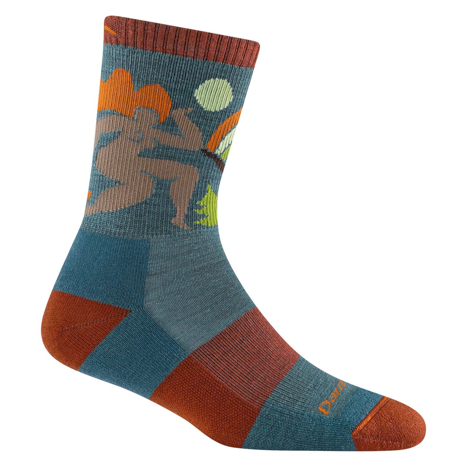 Women&#39;s Trailblazer Micro Crew Lightweight Hiking Sock, Color: Teal, Size: M
