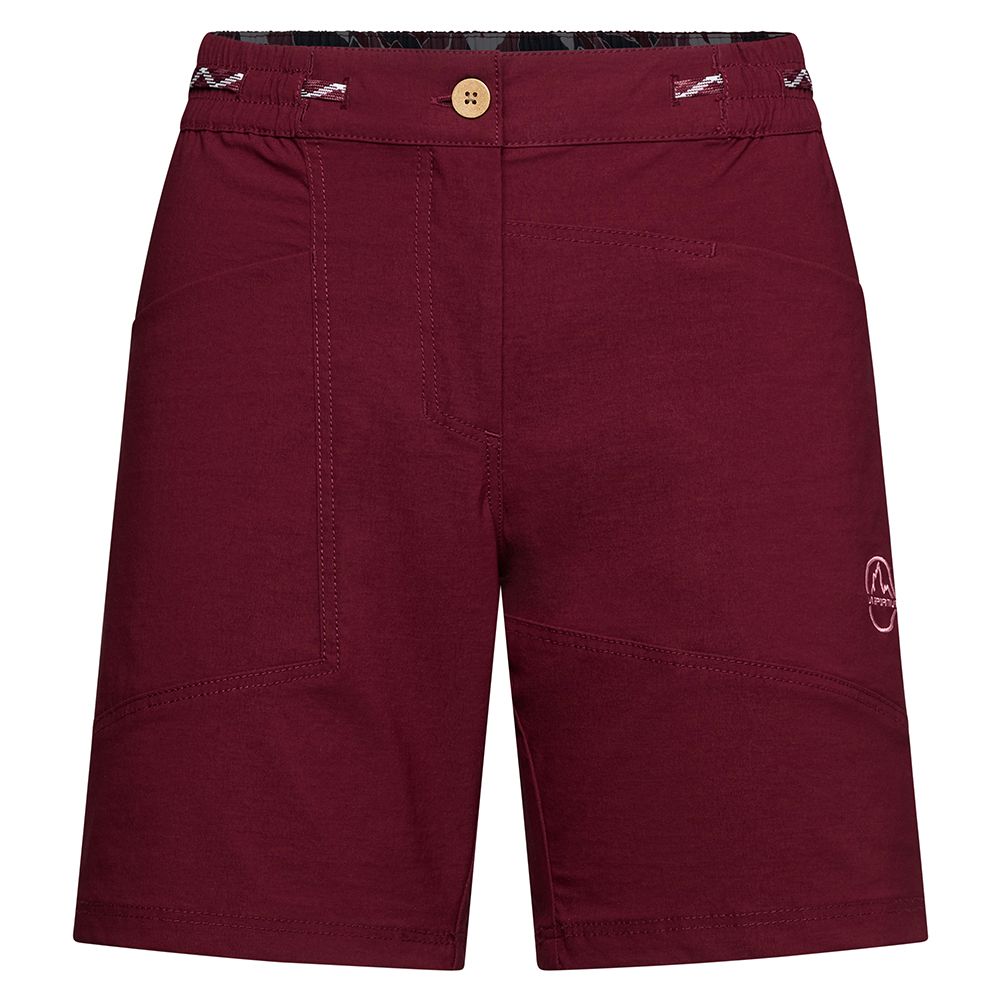 Women Mantra Shorts, Color: Redwood/Rosebay, Size: XS