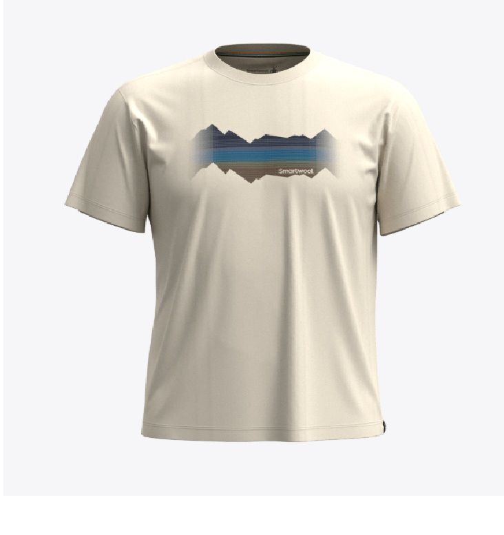 Mountain Horizon Short Sleeve Graphic Tee, Color: Almond, Size: S