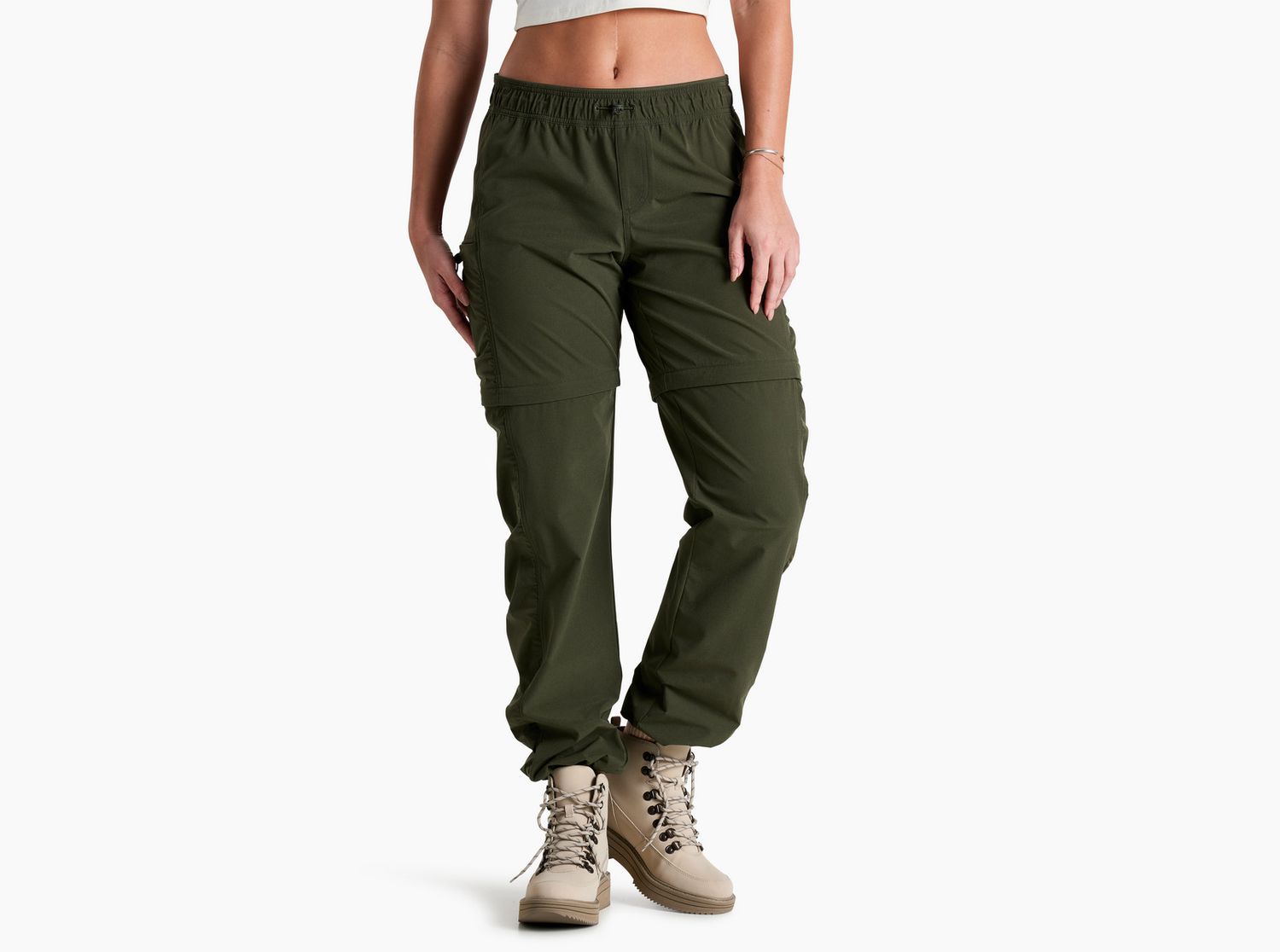 Freeflex Zip Off, Color: Dark Moss, Size: XS