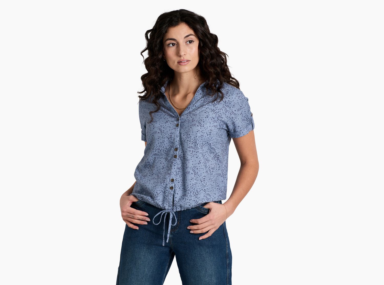 Liliana SS, Color: Blue Cove, Size: XS