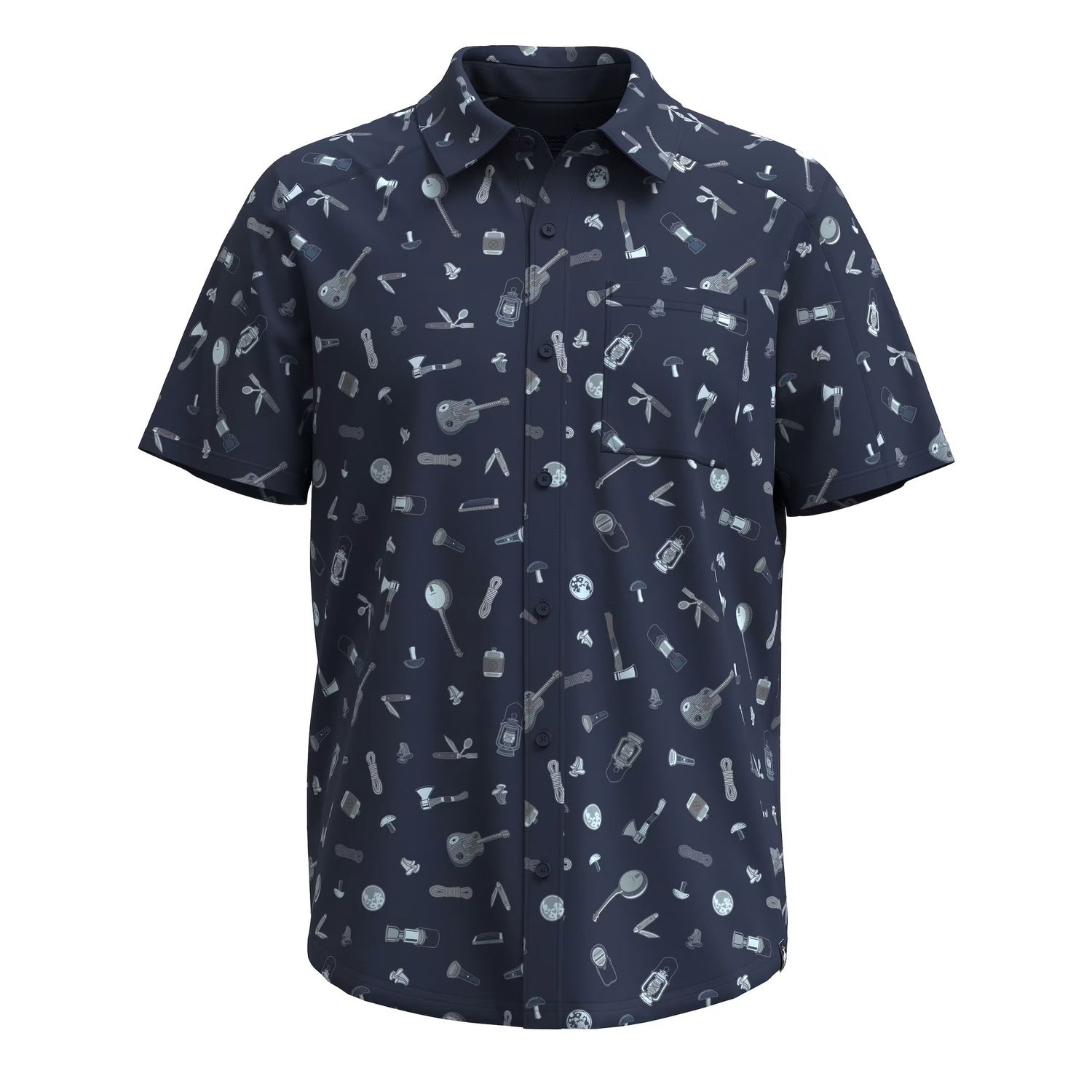 Men&#39;s Everyday Short Sleeve, Color: Deep Navy Go Camping, Size: M