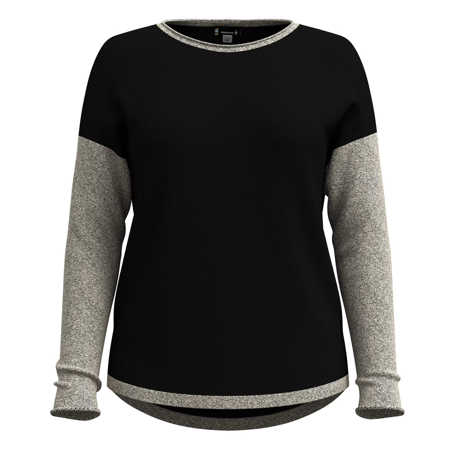 Women&#39;s Shadow Pine Colorblock Sweater, Color: Lead Heather, Size: S