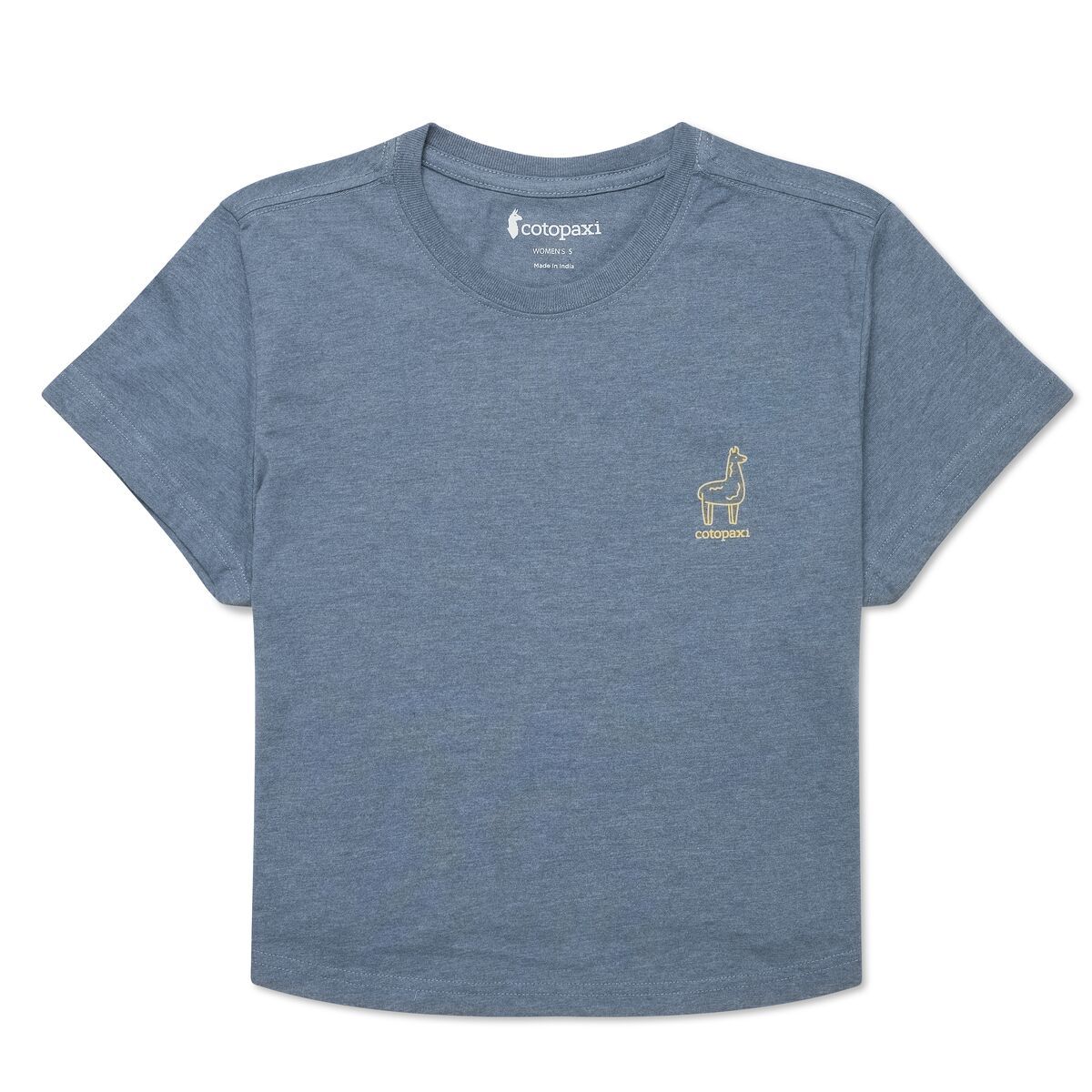 Tiny Llama Crop T-Shirt, Size: XS, Color: Tempest