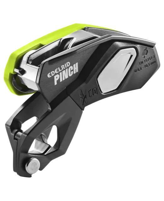 Pinch Belay Device, Color: anthracite/oasis