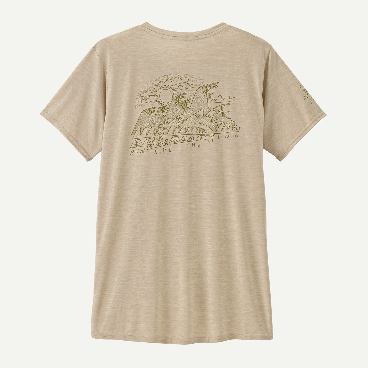 W&#39;s Cap Cool Daily Graphic Shirt, Color: Pumice X-Dye, Size: M