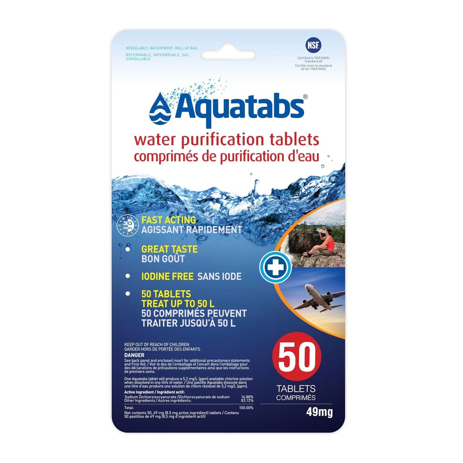 Aquatabs Water Purification Tablets 50pk