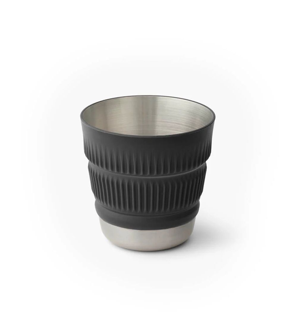 Detour Stainless Steel Collapsible Mug, Color: Beluga Black