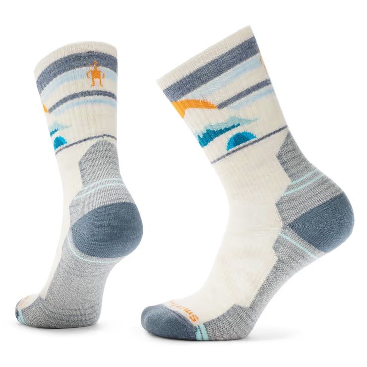 Women&#39;s Hike Mountain Moon Crew Socks, Color: Moonbeam, Size: M
