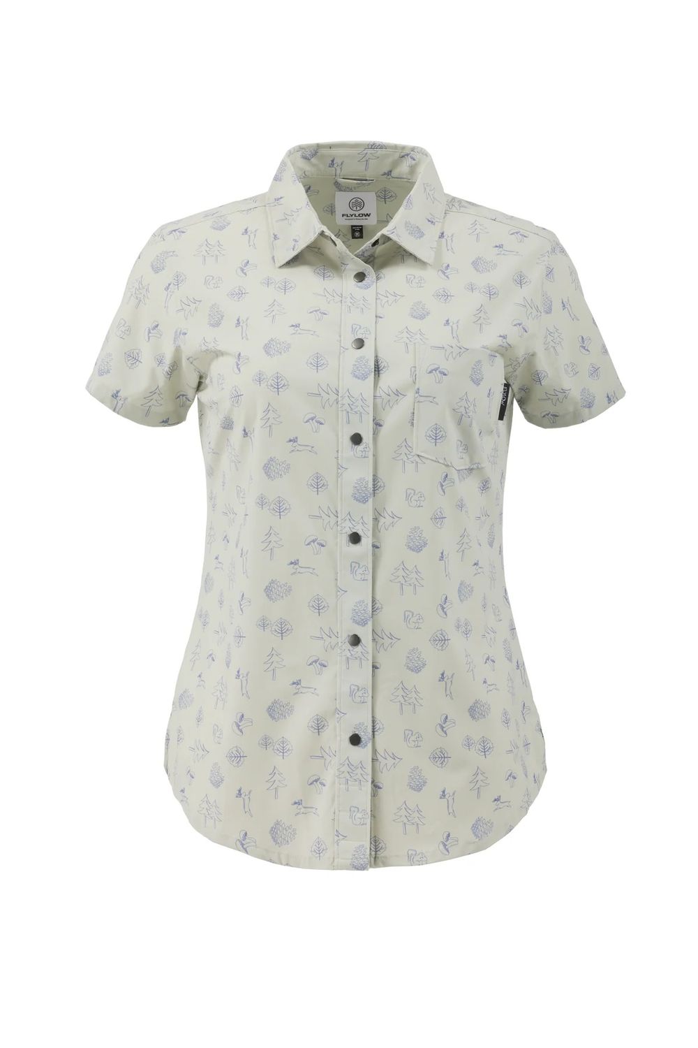 Women Anderson Shirt, Size: XS, Color: Mist/Moonstone Icons