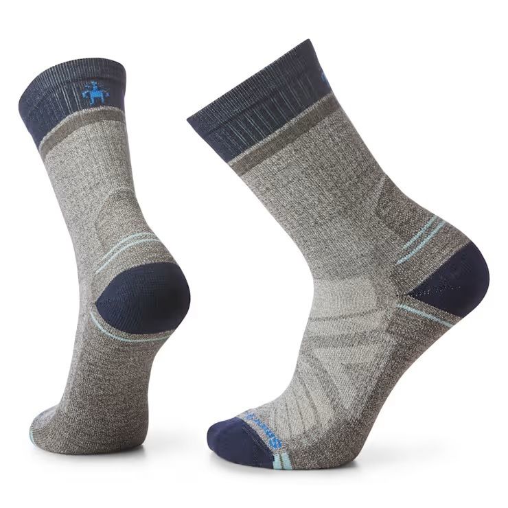 Hike Light Cushion Winding Trail Crew Socks, Size: M, Color: Taupe/Natural