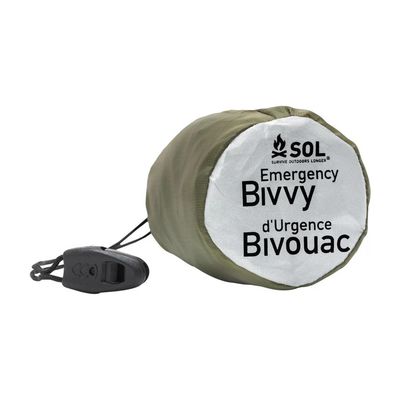 SOL Emergency Bivy with rescue whistle