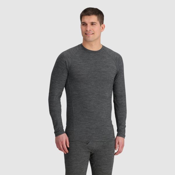 Men&#39;s Alpine Onset Merino 150 Crew, Color: Black Heather, Size: S
