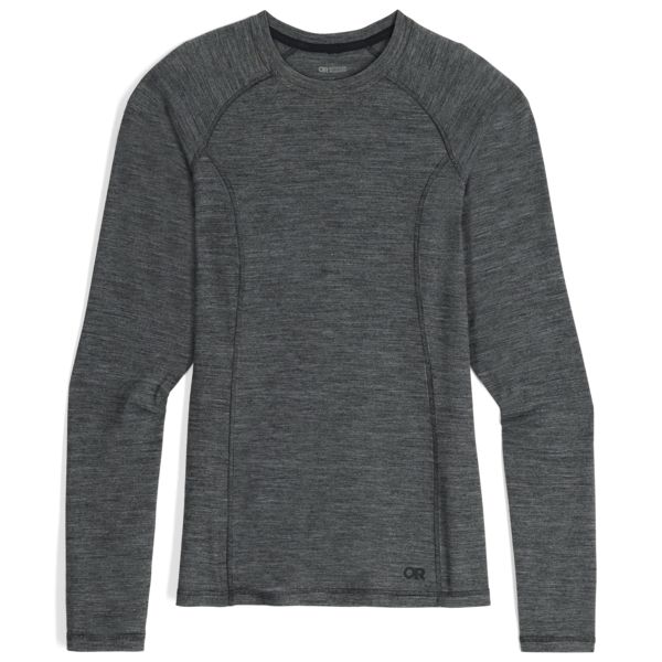Women&#39;s Alpine Onset Merino 150 Crew, Color: Black Heather, Size: S