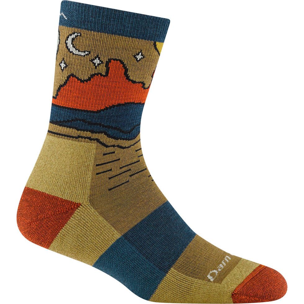 Women&#39;s Celeste Micro Crew Midweight Hiking Socks, Color: Sandstone, Size: M