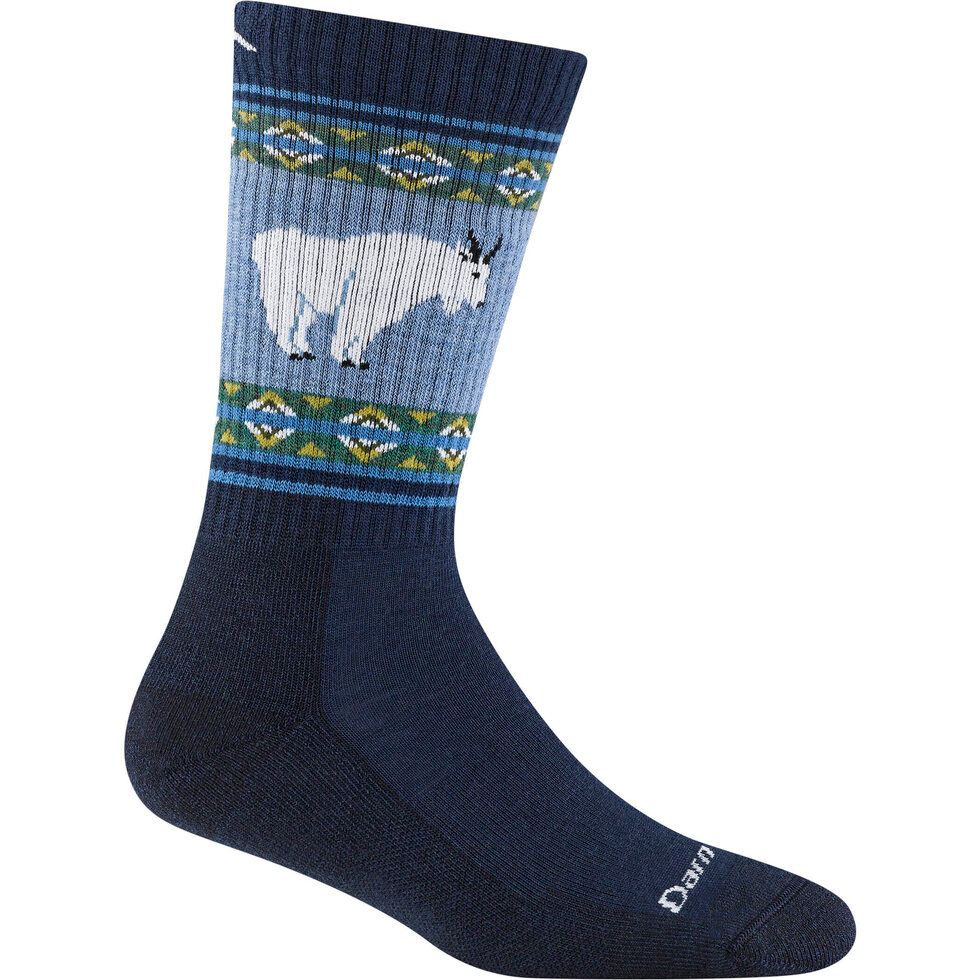 Women&#39;s Vanna Grizzle Boot Midweight Hiking Sock, Color: Goat Blue, Size: M