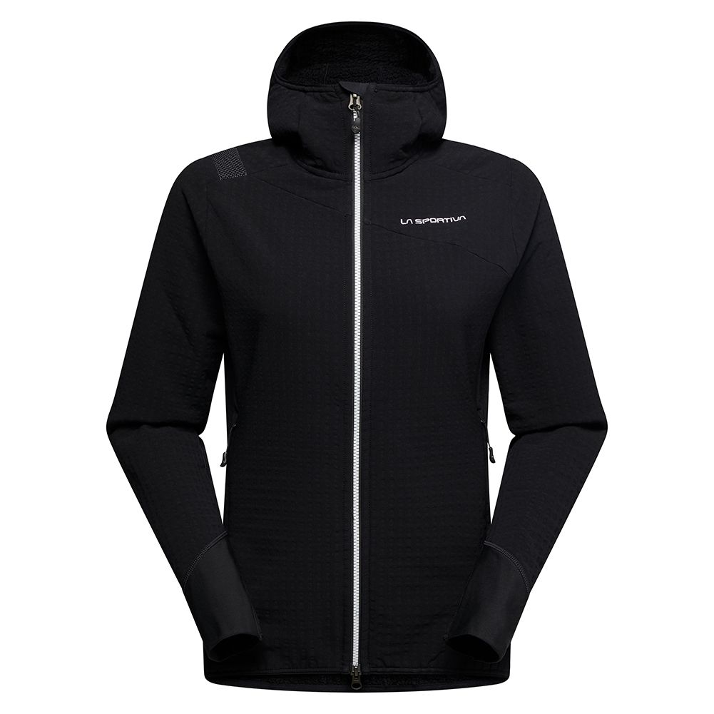 Women Bristen Thermal Hoody, Size: M, Color: Black/White
