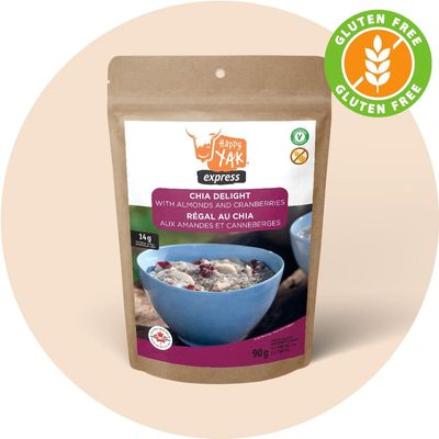 Chia Delight with Almonds and Cranberries