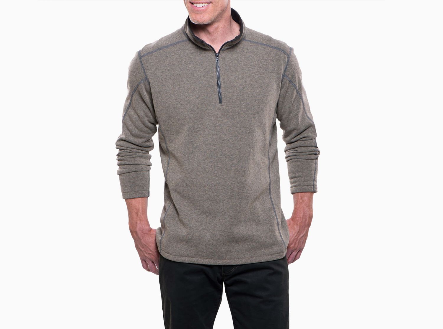 Revel 1/4 Zip, Color: Oatmeal, Size: M