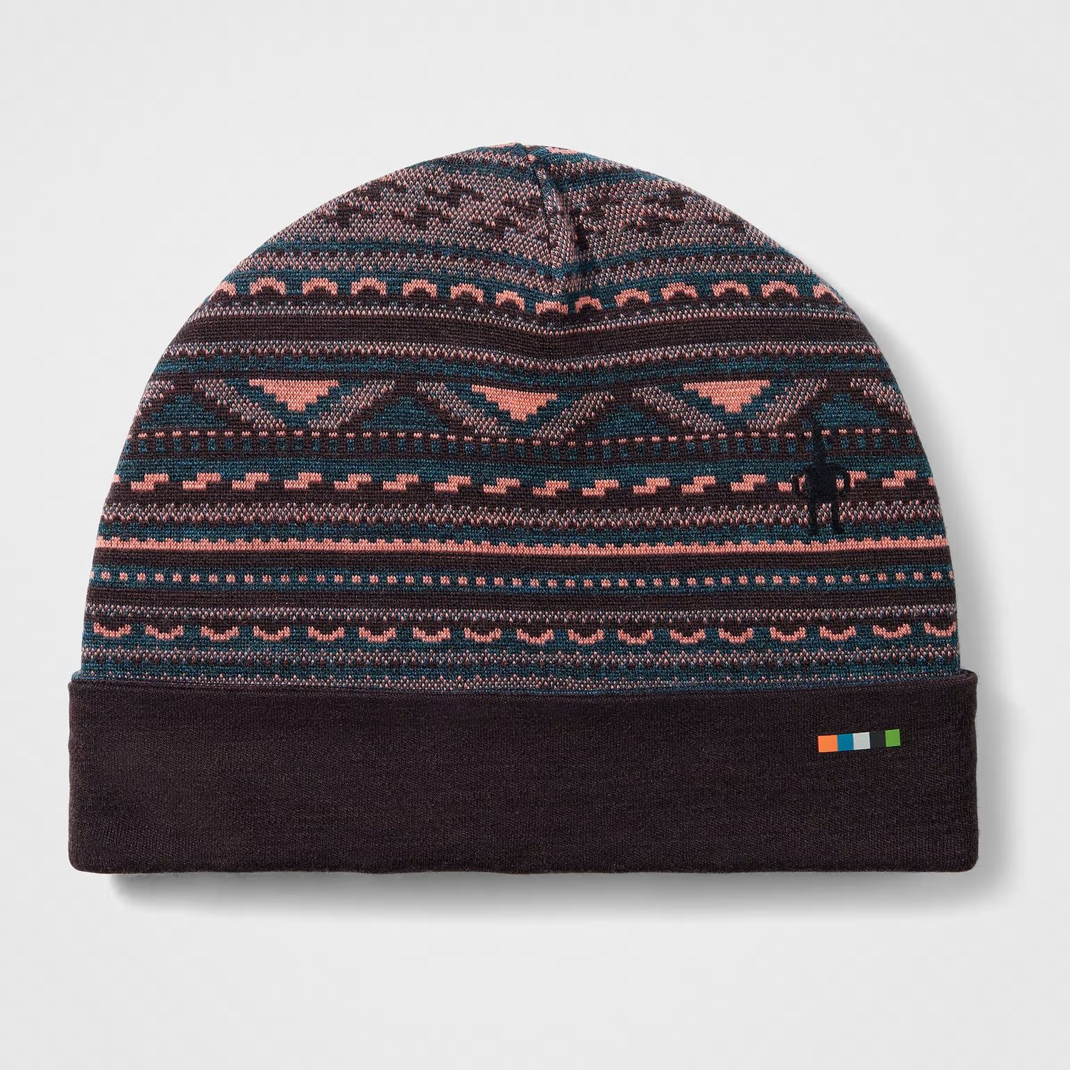 Thermal Merino Reversible Cuffed Beanie, Color: Coral Reef Summit Soul