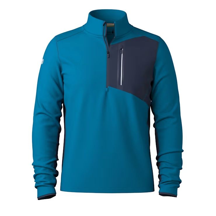 Men&#39;s Active Fleece 1/2 Zip, Color: Nival Blue, Size: M