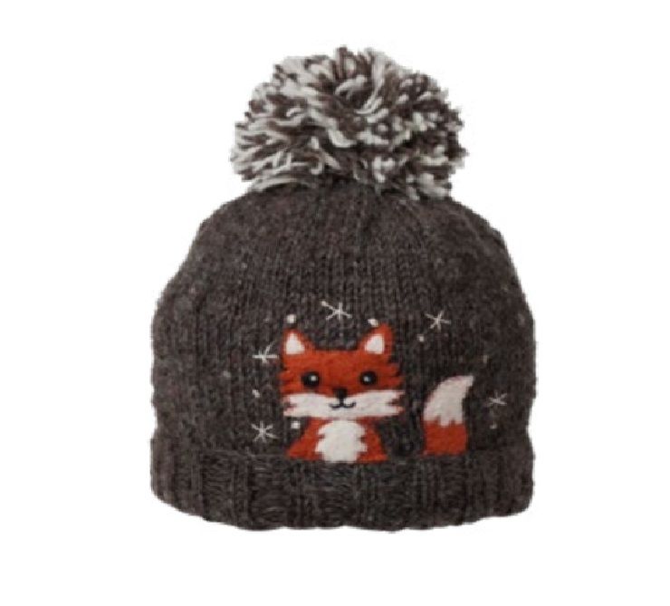 Peek-a-boo Toque, Color: Heather Brown, Size: S/M