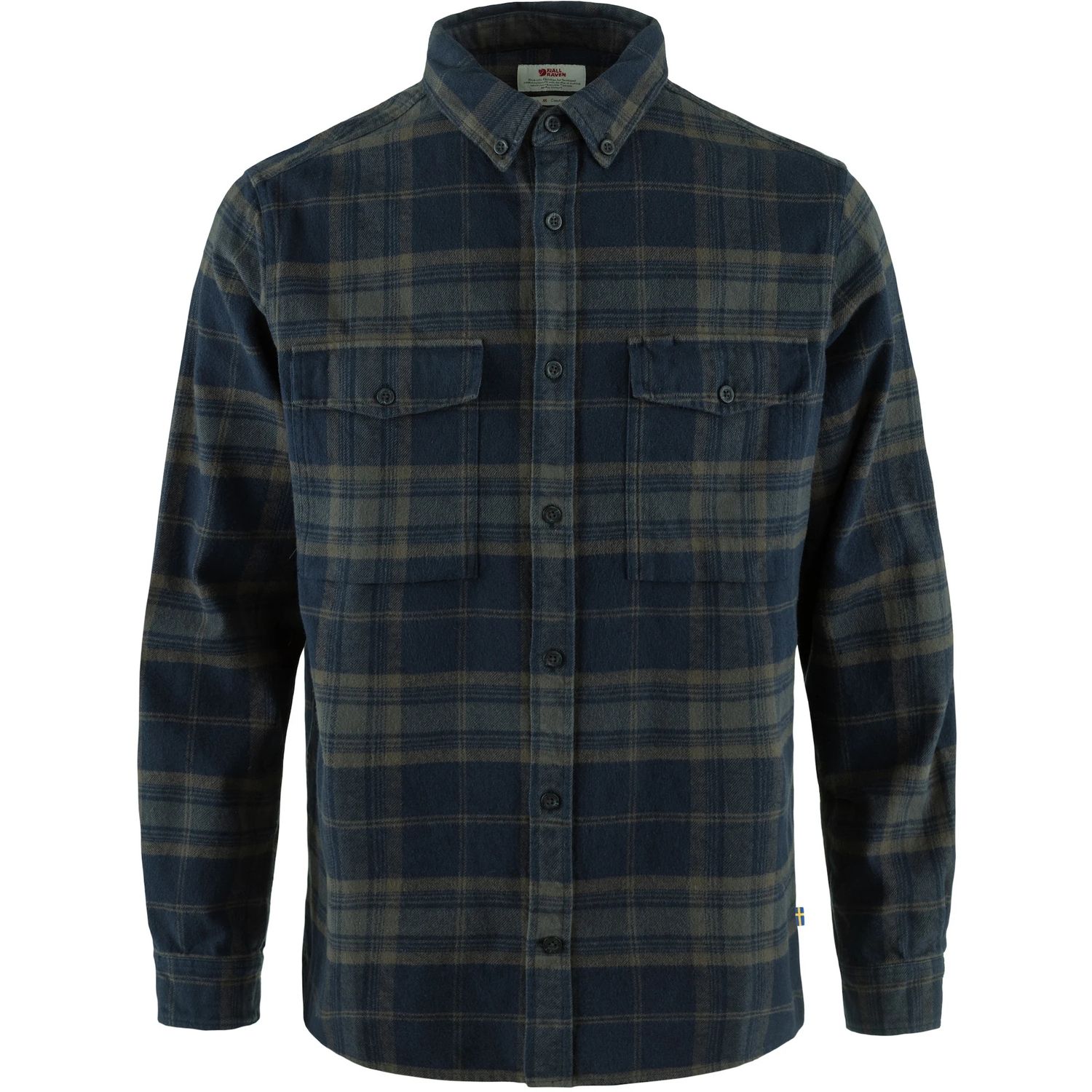 Övik Twill Shirt, Color: Dark Navy-Basalt, Size: M