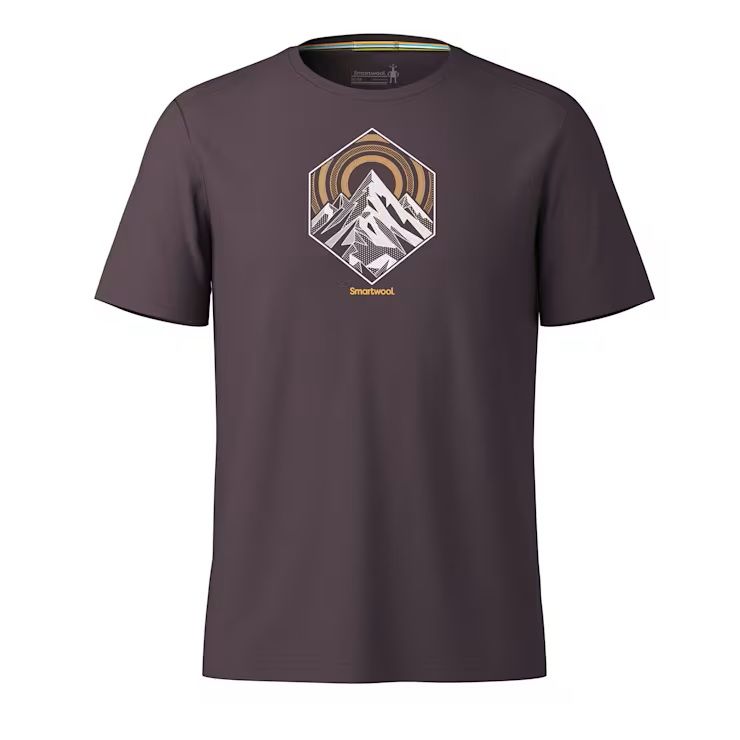 Peak Energy Active Short Sleeve Graphic Tee, Color: Mink Heather, Size: S