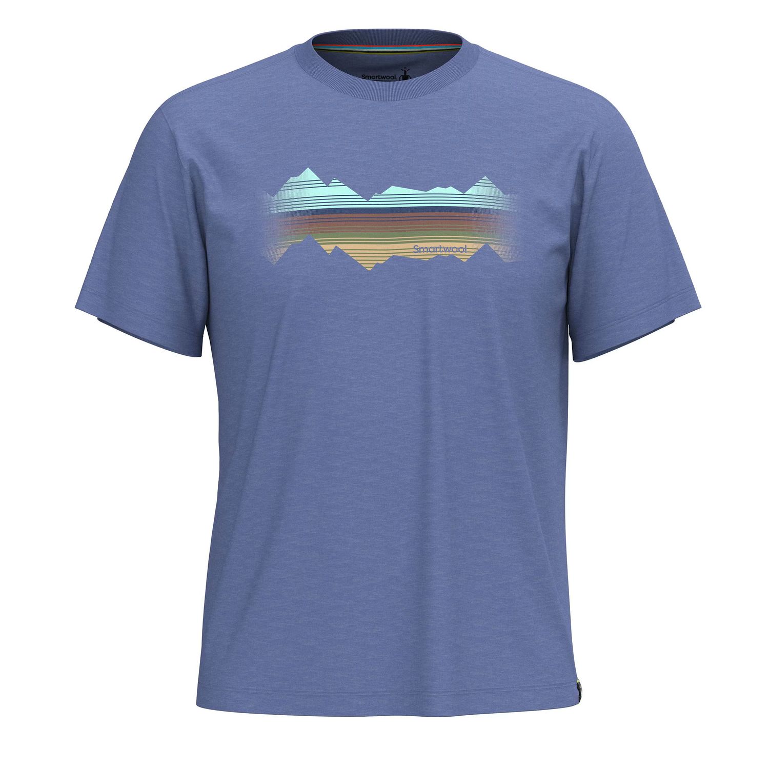 Mountain Horizon Short Sleeve Graphic Tee, Color: Nightfall Blue, Size: S