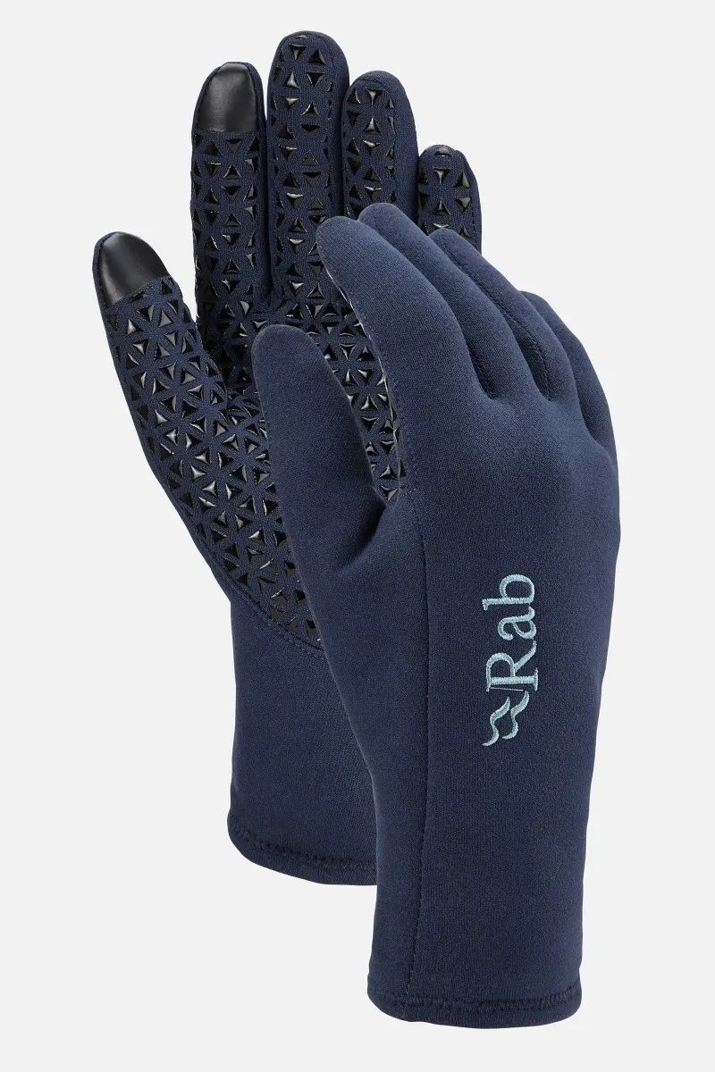 Women&#39;s  Power Stretch Contact Grip Glove, Color: Deep Ink, Size: XS