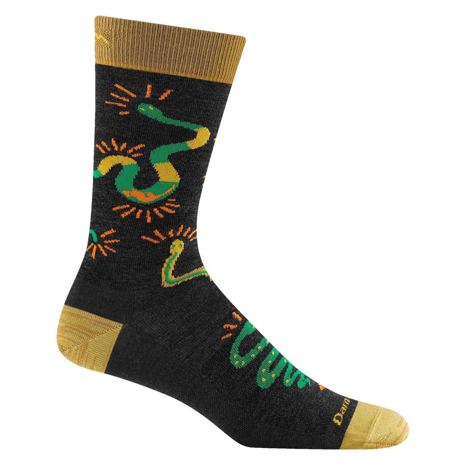 Men's Field Guide Crew Lightweight Lifestyle Sock, Color: Charcoal, Size: M