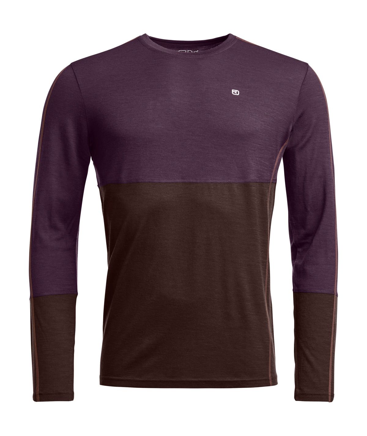 Homme 185 Rock'N'Wool Manche Longue, Couleur: Dark Wild Berry, Size: M