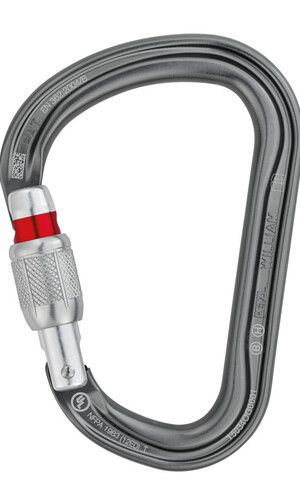 William Carabiner, Color: Gray, Size: Screw Lock