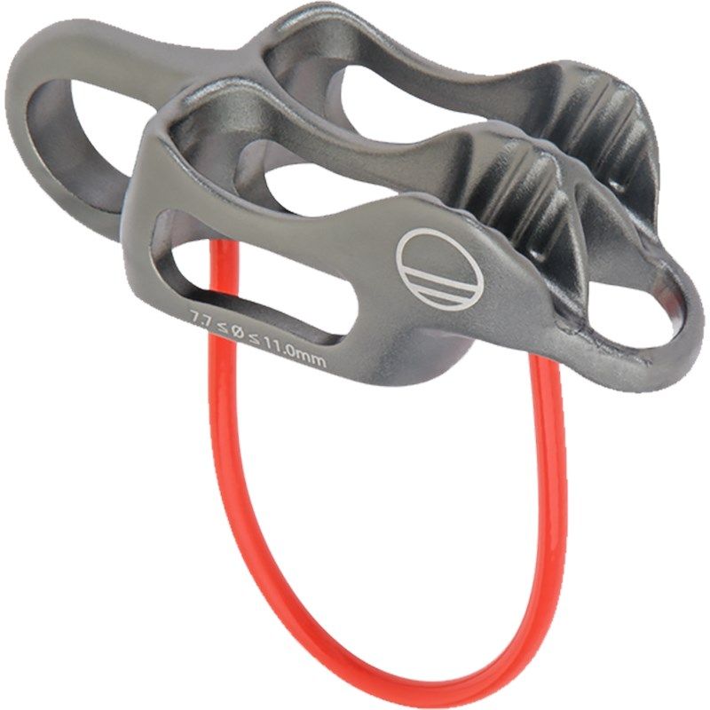 Pro Guide Lite Belay, Color: Gunmetal/Tangerine