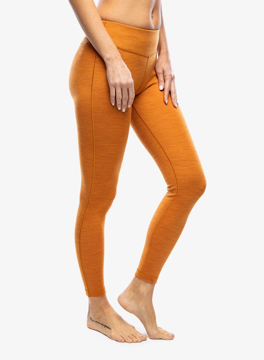 Women's Classic Thermal Merino Base Layer Bottom, Color: Marmalade, Size: XS
