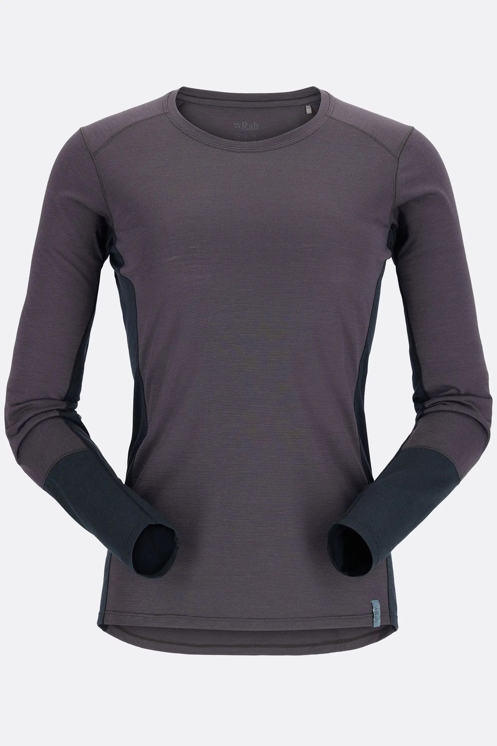 Women Syncrino Base LS Tee, Color: Graphene, Size: XS