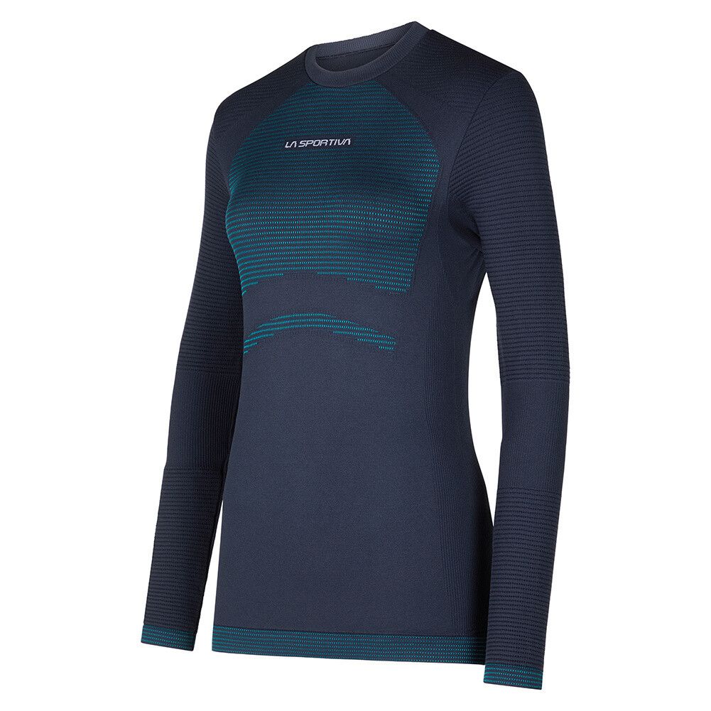 Women Synth Light Longsleeve, Color: Storm Blue/Electric Blue, Size: M