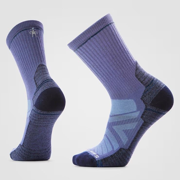 Men's Hike Light Cushion Crew Socks, Color: Nightfall Blue, Size: M