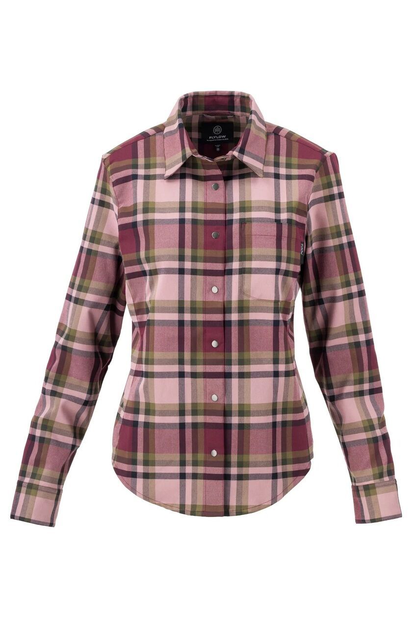 Brigitte Tech Flannel, Color: Dusty Iris, Size: XS