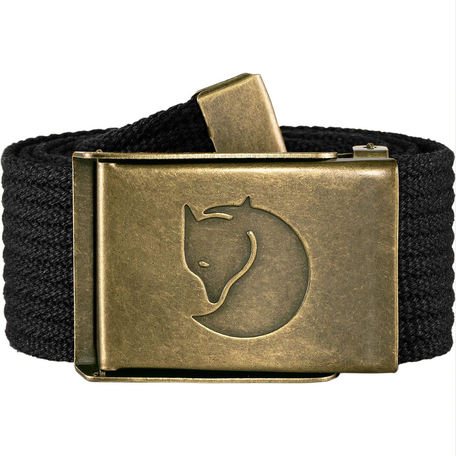 Canvas Brass Belt, Color: Dark Navy