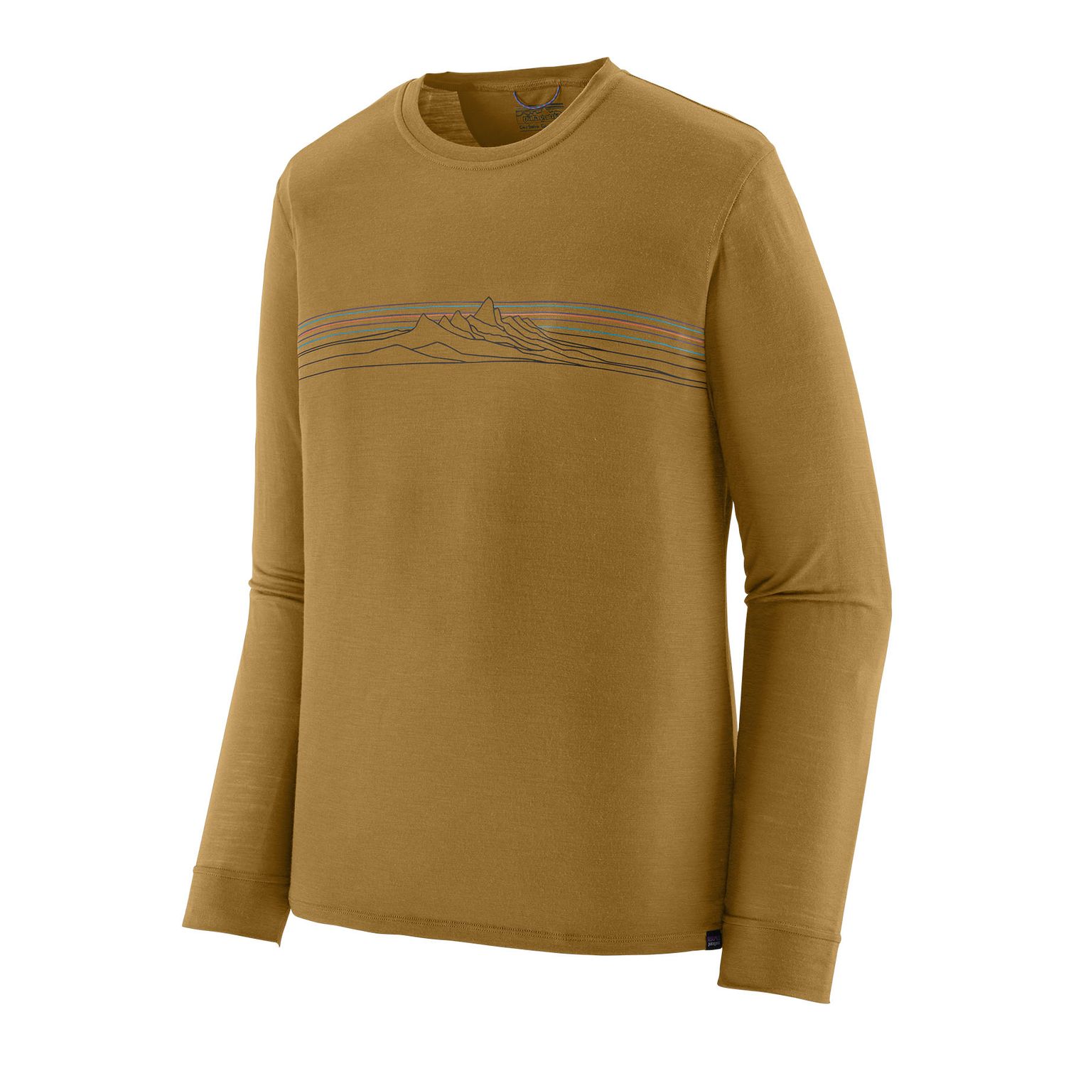 Men's Long-Sleeved Capilene® Cool Merino Blend Graphic Shirt, Color: Bobcat Brown, Size: S
