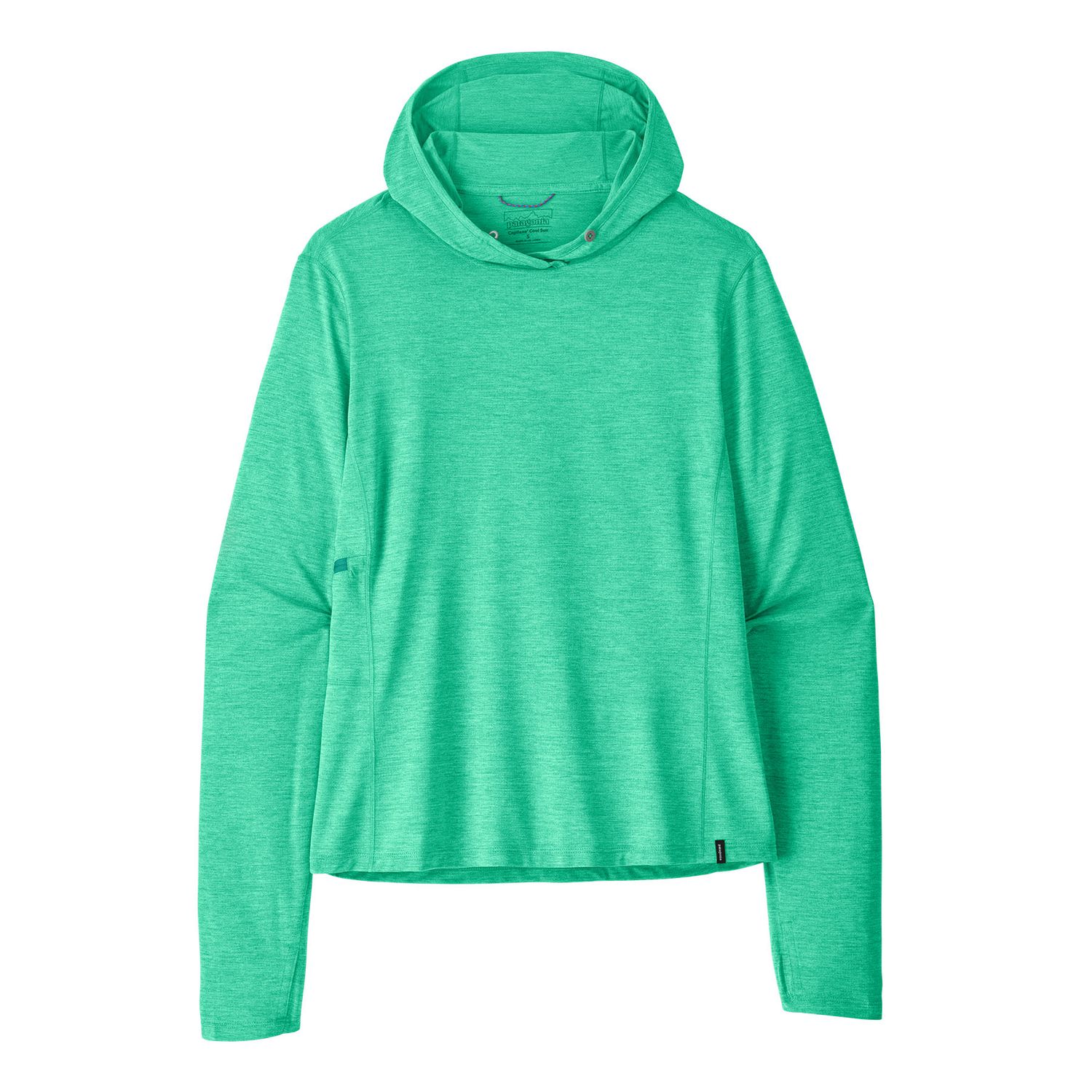 Women's Capilene® Cool Sun Hoody, Color: Aqua Stone-Early Teal, Size: S