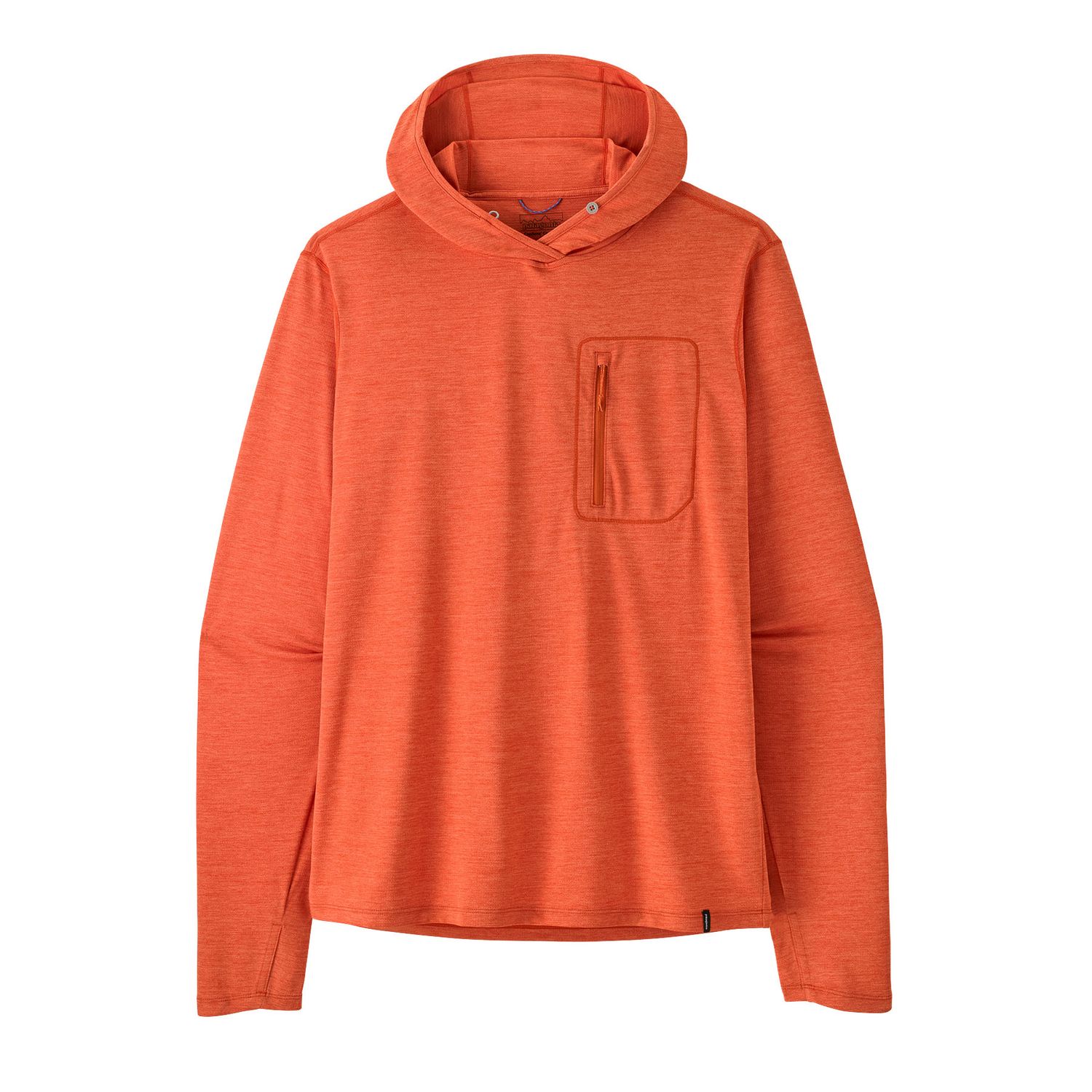 M's Capilene Cool Sun Hoody, Color: Coal Orange - Light Coal Orange, Size: S