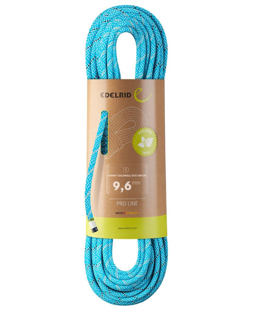 Tommy Caldwell Eco Dry DuoTec 9.6mm, Color: Icemint/Snow, Size: 70m