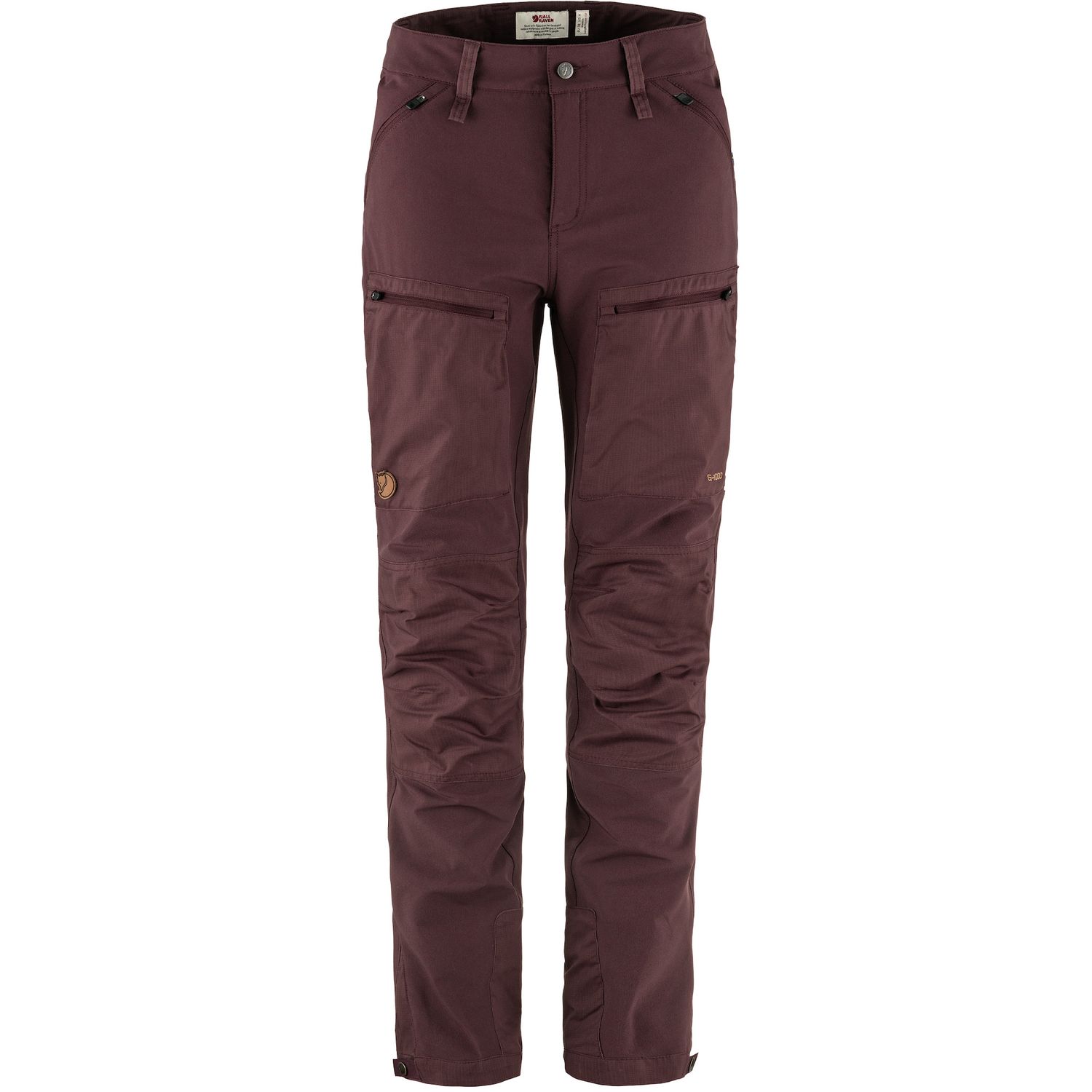 Women Keb Agile Trousers, Color: Port, Size: 4